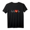 Süße Hundepfote Hunde Herzschlag Herzfrequenz T-Shirt für Hundebesitzer – Perfektes Geschenk für Frauchen, Herrchen & Hundeliebhaber