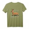 Die Mit Dem Dackel Spricht I Dachshund Hunde Sprüche T-Shirt - Lustiges Hundemotiv für Dackelliebhaber und Hundefans als Geschenk