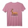 Die Mit Dem Dackel Spricht I Dachshund Hunde Sprüche T-Shirt - Lustiges Hundemotiv für Dackelliebhaber und Hundefans als Geschenk