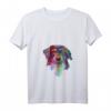 Damen Splash Hund Hovawart T-Shirt mit V-Ausschnitt – Buntes Design, Perfekt für Hovawart Fans & Hundebesitzerinnen als Geschenk
