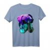 Deutscher Boxer DJ Rave T-Shirt mit Kopfhörer & Sonnenbrille – Cooles Hundegeschenk für Partygänger, Festival & Disco Fans