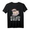 HapFrog T-Shirt - Hetz Mich Nicht Design für Männer, Frauen & Mops Liebhaber, Lustige Geburtstagskleidung
