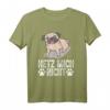 HapFrog T-Shirt - Hetz Mich Nicht Design für Männer, Frauen & Mops Liebhaber, Lustige Geburtstagskleidung