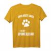 Es Ist Unheilbar - Lustiges Hundeliebhaber Fun T-Shirt mit Pfotenabdruck, Gehirn und Spruch – Perfektes Geschenk für Weihnachten, Geburtstag & Valentinstag