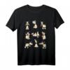 Hunde Yoga Comic T-Shirt für Hundeliebhaber – Lustiges Hundemotiv, Geschenkidee für Hundehalter, Gassi gehen & Hundeshows