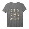 Hunde Yoga Comic T-Shirt für Hundeliebhaber – Lustiges Hundemotiv, Geschenkidee für Hundehalter, Gassi gehen & Hundeshows