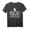 Lustiges Dackel T-Shirt mit Spruch 'Regel No.1 Finger weg von meinem Dackel' – Geschenk für Dackelbesitzer & Liebhaber