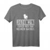 Lustiges Dackel T-Shirt mit Spruch 'Regel No.1 Finger weg von meinem Dackel' – Geschenk für Dackelbesitzer & Liebhaber
