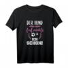 Vorsicht Vor Dem Frauchen Hund T-Shirt – Perfektes Geschenk für Hundeliebhaber, Hundehalter & Fans aller Rassen zu Weihnachten & Geburtstag
