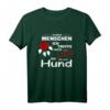 Je mehr Menschen - desto mehr liebe ich meinen Hund T-Shirt - Lustiges Hundemotiv für Hundeliebhaber und Tierfreunde