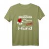 Je mehr Menschen - desto mehr liebe ich meinen Hund T-Shirt - Lustiges Hundemotiv für Hundeliebhaber und Tierfreunde