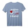 Je mehr Menschen - desto mehr liebe ich meinen Hund T-Shirt - Lustiges Hundemotiv für Hundeliebhaber und Tierfreunde