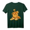 Shirt mit Yorkie Hundemotiv und Herz – Goldfigur für Hundeliebhaber, Hundemama & Hundepapa, ideales Geschenk