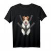 Foxterrier Drahthaar Hund in Tragetasche T-Shirt für Hundefans – Lustiges Design für Hundehalter und Hundeliebhaber