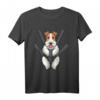 Foxterrier Drahthaar Hund in Tragetasche T-Shirt für Hundefans – Lustiges Design für Hundehalter und Hundeliebhaber