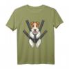 Foxterrier Drahthaar Hund in Tragetasche T-Shirt für Hundefans – Lustiges Design für Hundehalter und Hundeliebhaber