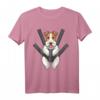 Foxterrier Drahthaar Hund in Tragetasche T-Shirt für Hundefans – Lustiges Design für Hundehalter und Hundeliebhaber