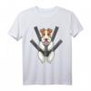 Foxterrier Drahthaar Hund in Tragetasche T-Shirt für Hundefans – Lustiges Design für Hundehalter und Hundeliebhaber