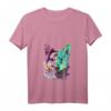 Damen Splash Mudi Hund T-Shirt mit V-Ausschnitt – Buntes Hundemotiv, ideales Geschenk für Hundeliebhaber und Mudi-Fans