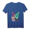 Damen Splash Mudi Hund T-Shirt mit V-Ausschnitt – Buntes Hundemotiv, ideales Geschenk für Hundeliebhaber und Mudi-Fans