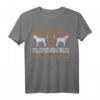 Bloodhound Zwei Hunde T-Shirt – Klassisches Hundeshirt mit doppelt genähtem Saum, ideal für Hundeliebhaber