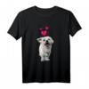 Malteser Hund und Herzen süßer weißer Welpe - Niedliches Hundemotiv T-Shirt für Hundeliebhaber und Welpenfans