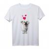 Malteser Hund und Herzen süßer weißer Welpe - Niedliches Hundemotiv T-Shirt für Hundeliebhaber und Welpenfans