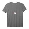 Damen EKG Herzschlag Hund Pfote Liebe T-Shirt mit V-Ausschnitt – Perfektes Geschenk für Hundeliebhaber, Hundemütter & Tierfreunde