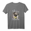 Damen Mops Hunde Geschenk - Niedliches Mopsmotiv T-Shirt für Hundehalterinnen und Mops-Liebhaberinnen