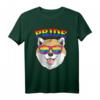 LGBTQ Pride Hund T-Shirt mit Shiba Inu und Regenbogen - Unterstütze Gleichheit bei Pride-Paraden & Events
