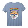 LGBTQ Pride Hund T-Shirt mit Shiba Inu und Regenbogen - Unterstütze Gleichheit bei Pride-Paraden & Events