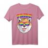 LGBTQ Pride Hund T-Shirt mit Shiba Inu und Regenbogen - Unterstütze Gleichheit bei Pride-Paraden & Events