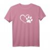 Hundebesitzer Shirt Herz mit Pfote - Das perfekte Geschenk für Herrchen und Frauchen, Damen und Herren, für jeden Hund egal welcher Rasse