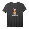 Frohe Weihnachten mit Mops und Weihnachtsmütze T-Shirt - Perfektes Geschenk für Hundeliebhaber und Weihnachten-Fans