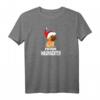 Frohe Weihnachten mit Mops und Weihnachtsmütze T-Shirt - Perfektes Geschenk für Hundeliebhaber und Weihnachten-Fans