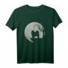 Samojede Hund Motiv im Vollmond - Lustiges Hundeliebhaber T-Shirt für Gassi gehen, Geburtstags- und Weihnachtsgeschenke