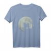 Samojede Hund Motiv im Vollmond - Lustiges Hundeliebhaber T-Shirt für Gassi gehen, Geburtstags- und Weihnachtsgeschenke