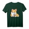 Süßes Corgi Bubble Tea T-Shirt – Niedliches Tierdesign für Corgi- und Bubble Tea-Liebhaber, perfekt für Männer und Frauen