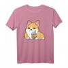 Süßes Corgi Bubble Tea T-Shirt – Niedliches Tierdesign für Corgi- und Bubble Tea-Liebhaber, perfekt für Männer und Frauen