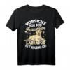 Vorsicht Vor Dem Frauchen Labrador T-Shirt - Lustiges Hunde-Outfit für Damen, Frauen & Mädchen, Perfekt für Labrador-Hundebesitzerinnen & Gassi-Gängerinnen