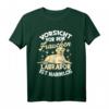 Vorsicht Vor Dem Frauchen Labrador T-Shirt - Lustiges Hunde-Outfit für Damen, Frauen & Mädchen, Perfekt für Labrador-Hundebesitzerinnen & Gassi-Gängerinnen