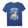 Vorsicht Vor Dem Frauchen Labrador T-Shirt - Lustiges Hunde-Outfit für Damen, Frauen & Mädchen, Perfekt für Labrador-Hundebesitzerinnen & Gassi-Gängerinnen