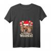 Damen Dackel mit Weihnachtsmann-Mütze Hund Weihnachten Santa Claus T-Shirt – Lustiges Festtagsoutfit für Hundeliebhaber und Weihnachtsfans