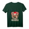 Damen Dackel mit Weihnachtsmann-Mütze Hund Weihnachten Santa Claus T-Shirt – Lustiges Festtagsoutfit für Hundeliebhaber und Weihnachtsfans