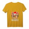 Damen Dackel mit Weihnachtsmann-Mütze Hund Weihnachten Santa Claus T-Shirt – Lustiges Festtagsoutfit für Hundeliebhaber und Weihnachtsfans