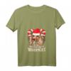 Damen Dackel mit Weihnachtsmann-Mütze Hund Weihnachten Santa Claus T-Shirt – Lustiges Festtagsoutfit für Hundeliebhaber und Weihnachtsfans