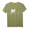 Eurasier Hundeherzschlag-EKG T-Shirt - Lustiges Geschenk für Hundeliebhaber & Eurasier Fans