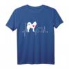 Eurasier Hundeherzschlag-EKG T-Shirt - Lustiges Geschenk für Hundeliebhaber & Eurasier Fans