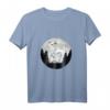 Samojede Mond Schlittenhund T-Shirt für Hundeliebhaber & Samojeden-Fans