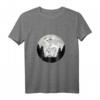 Samojede Mond Schlittenhund T-Shirt für Hundeliebhaber & Samojeden-Fans